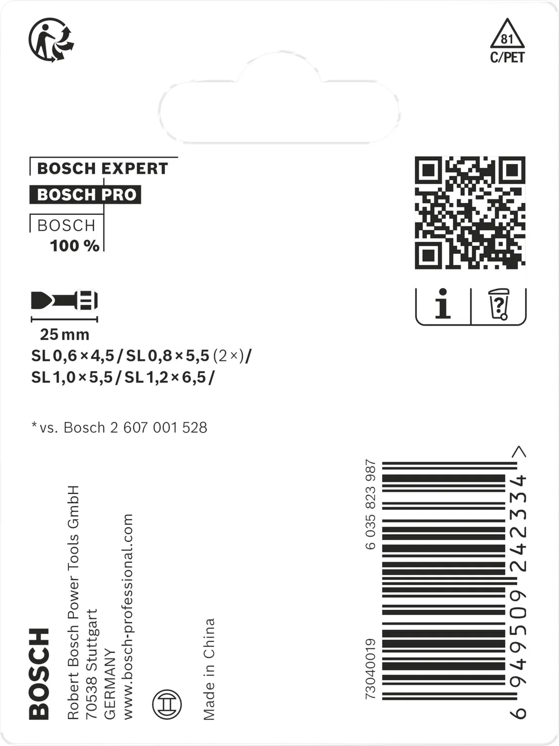Bosch Expert PRO Impact bit taglio 25 mm 5 pz
