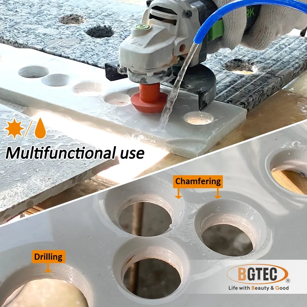BGTEC punta diamantata smussatura 20 mm x M14 due in uno