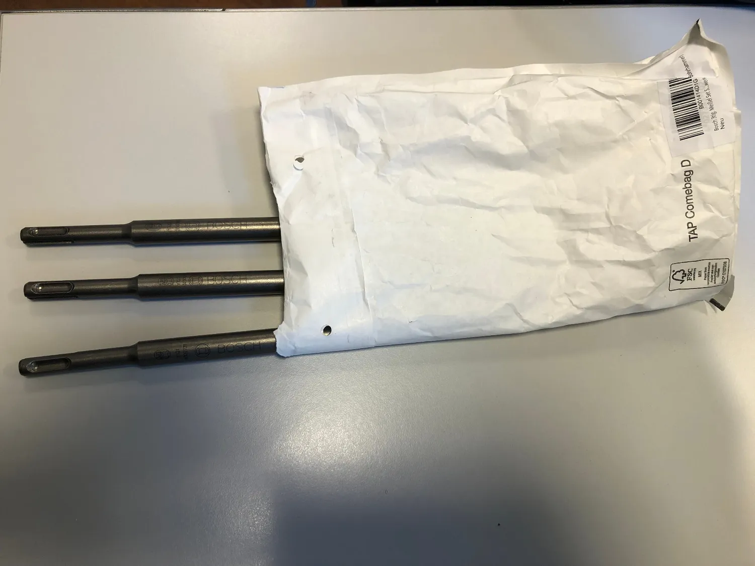 Bosch Expert set scalpelli SDS Plus 250 mm 3 pz calcestruzzo