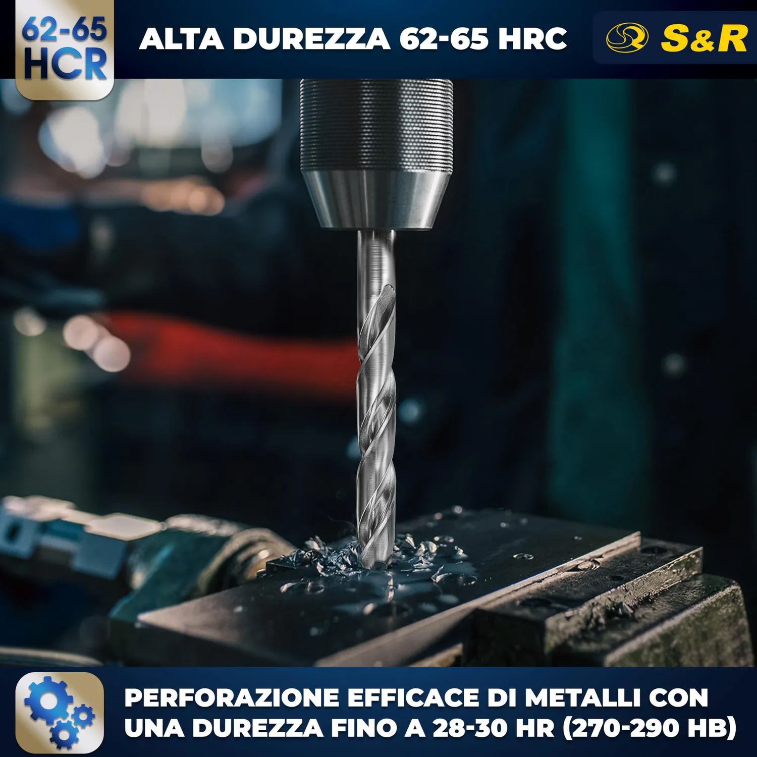 S&R set 19 punte metallo HSS 1-10 mm cassetta