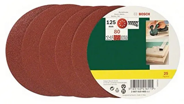 Bosch Expert fogli abrasivi roto-orbitali 125 mm grana 80 25 pz