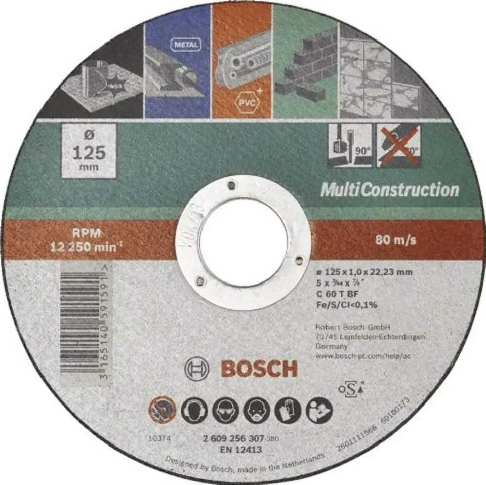 Bosch Expert Disco Taglio 125 mm Multiconstruction Inox Pietra