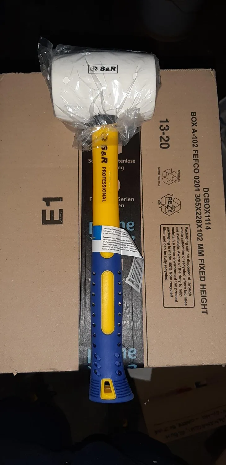 S&R Martello Gomma Bianca 55 mm 450 g Antimacchia