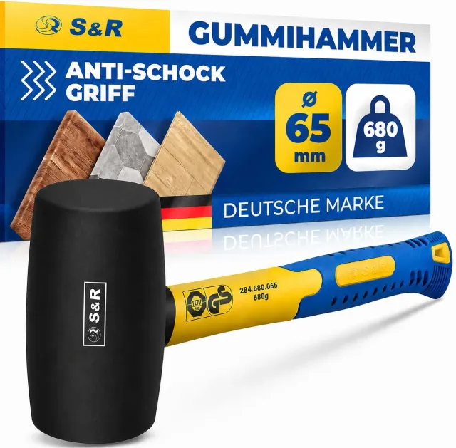 S&R Martello Gomma Nera 680 g 65 mm Piastrelle