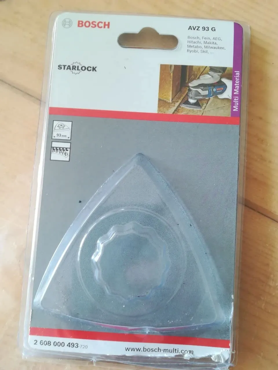 Bosch AVZ 93 G Piastra Levigatura Starlock 93 mm Angoli