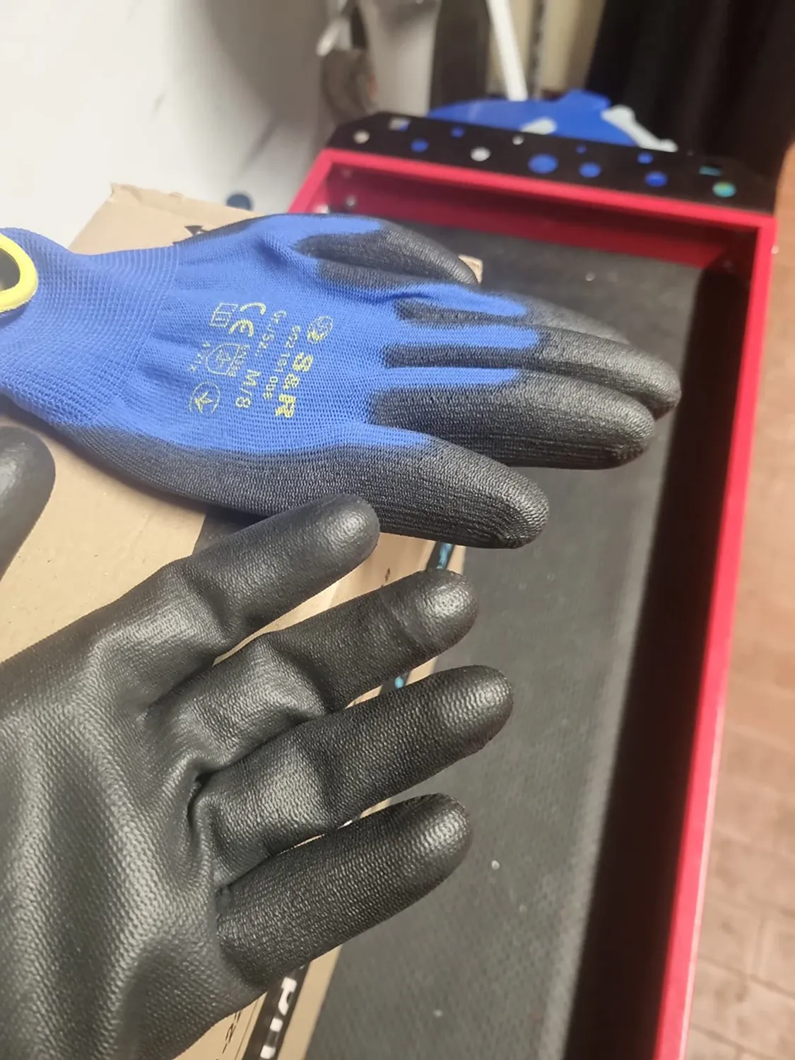 S&R Guanti Lavoro PU 12 Paia XL 10 Leggeri