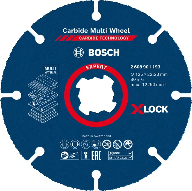 Bosch Expert Carbide Multi Wheel disco da taglio 125 mm multimateriale