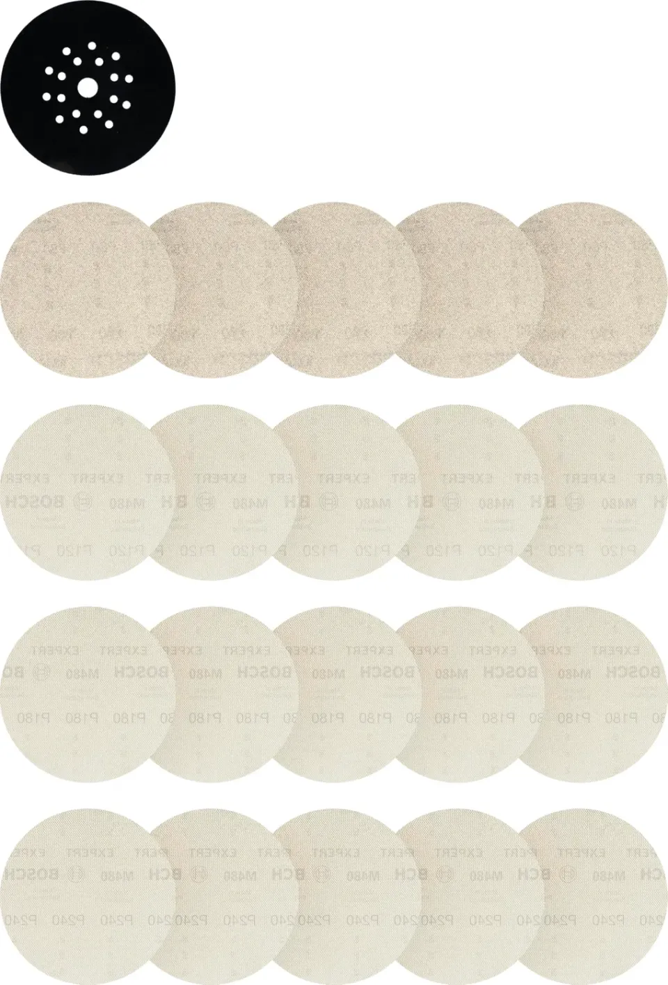Bosch Expert M480 rete abrasiva 225 mm cartongesso 21 pezzi