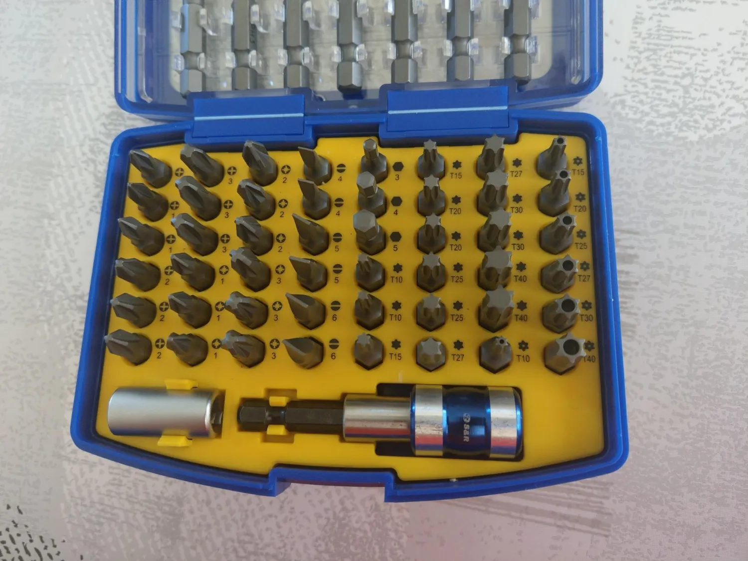 S&R Set Inserti Avvitatore 57 Pezzi con Magnetico S2