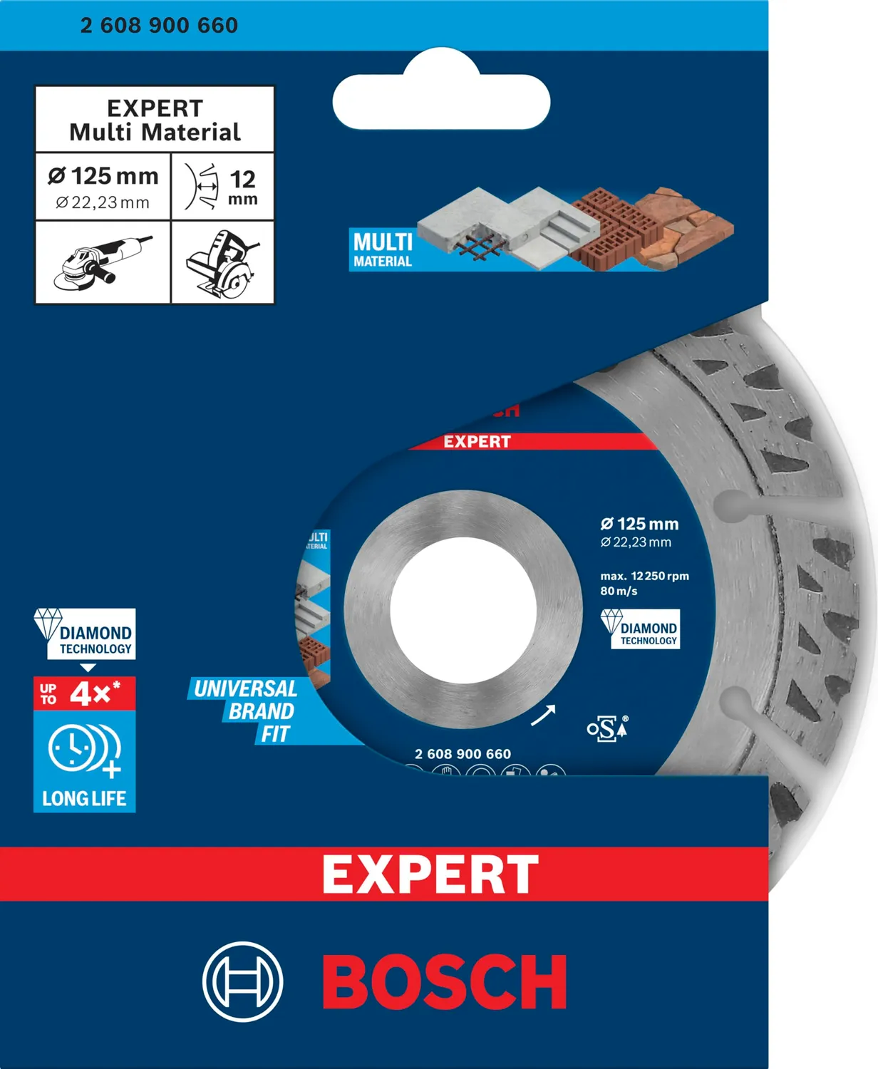 Bosch Expert MultiMat disco diamantato 125 mm per cemento