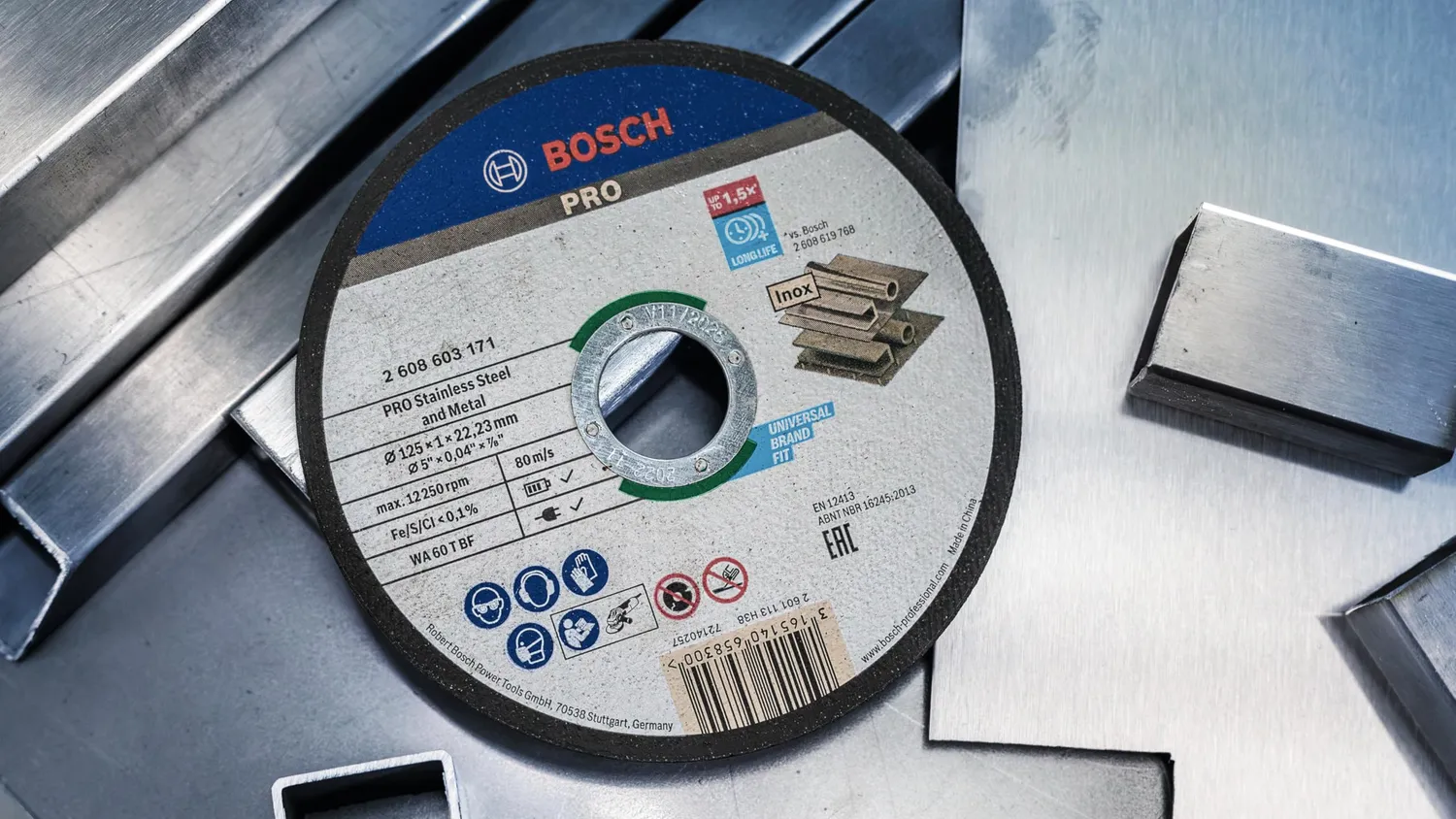 Bosch Expert Pro dischi taglio inox 115 mm 100 pezzi