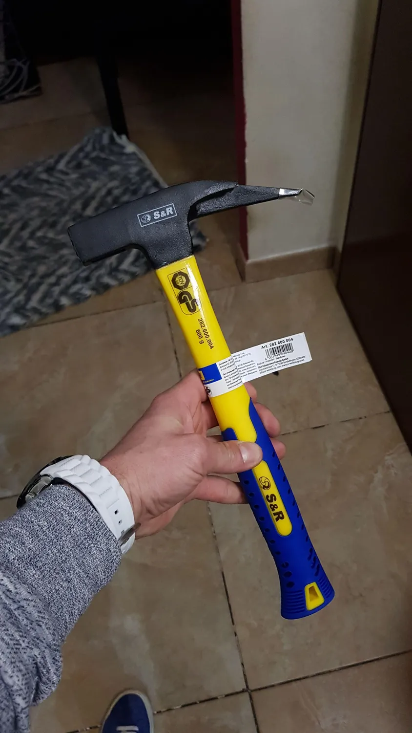 S&R Martello Carpentiere 600 g Calamita Fibra Vetro