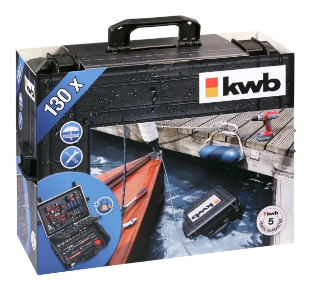 KWB 371060 cassetta attrezzi 130 pezzi impermeabile