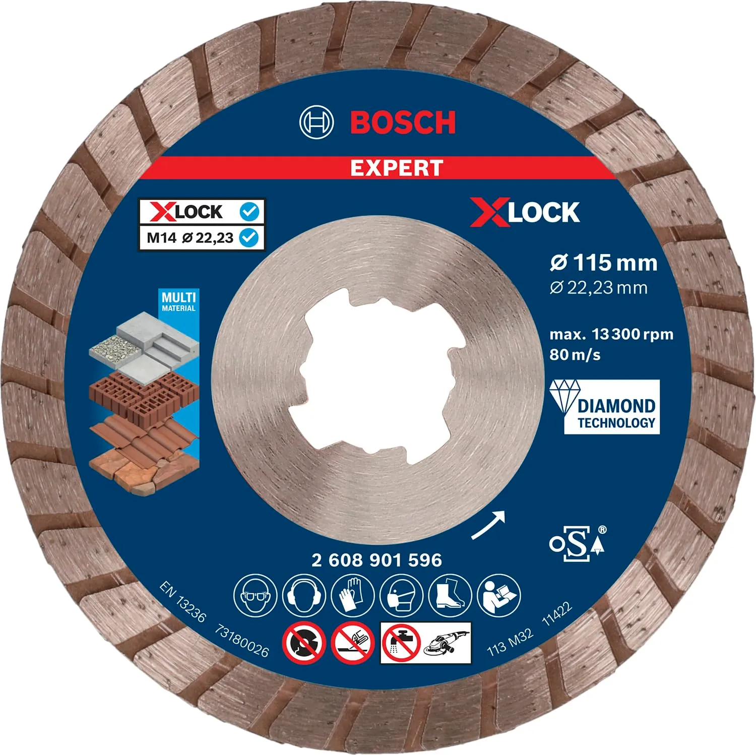 Bosch Expert Multi Material disco diamantato 230 mm turbo