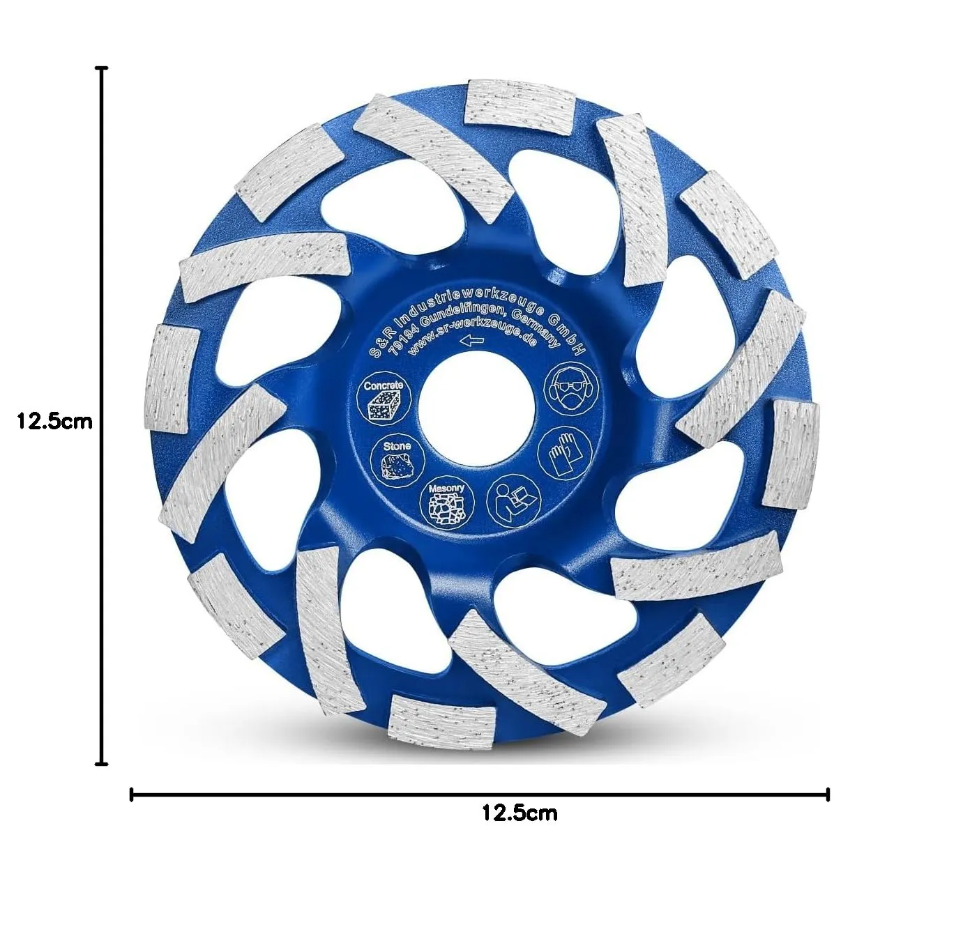 S&R Mola a Tazza Diamantata 125 mm per Cemento