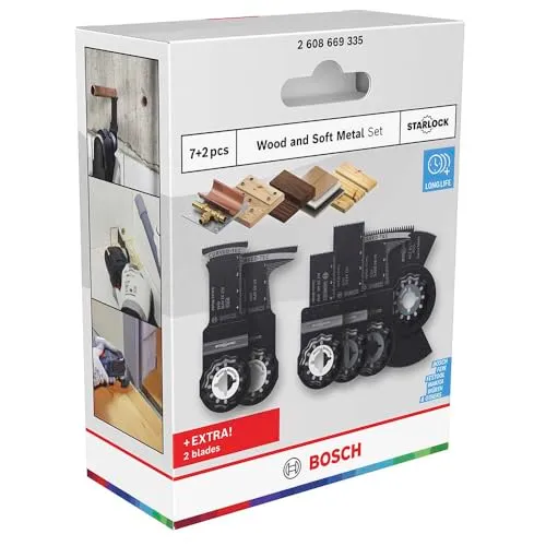 Bosch Expert Wood and Soft Metal lame multiutensile 9 pz legno
