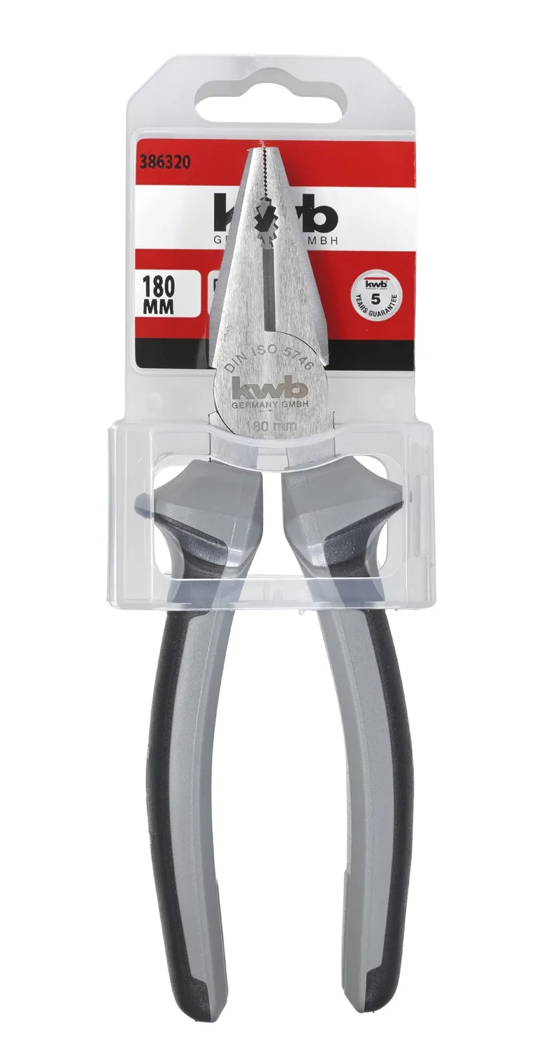 KWB Profi 386320 pinza combinata 180 mm acciaio