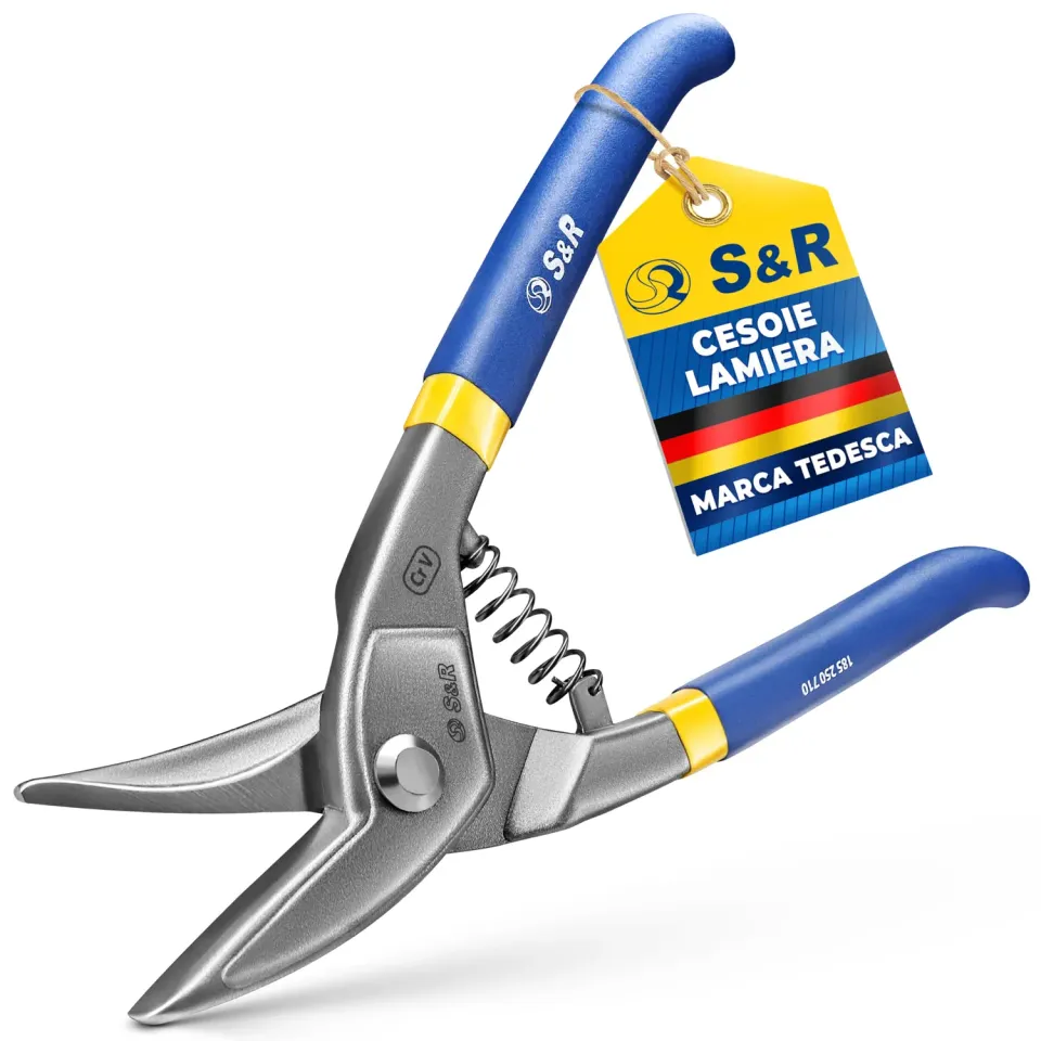 S&R Circular cesoie lamiera 250 mm dritta curva Cr-Mo