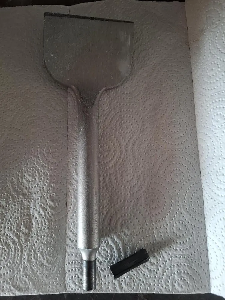 Schwabenbach SDS-Plus scalpello piastrelle 75x250 mm piegato