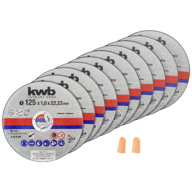KWB Disco da Taglio Inox 125x1 mm per Acciaio e Lamiere