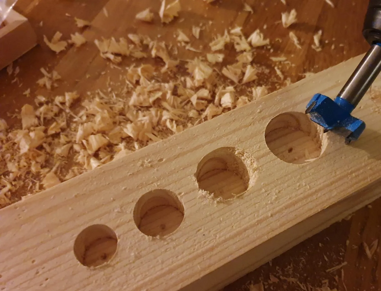 S&R Forstner Set 5 Punte Legno 15-35 mm scatola legno