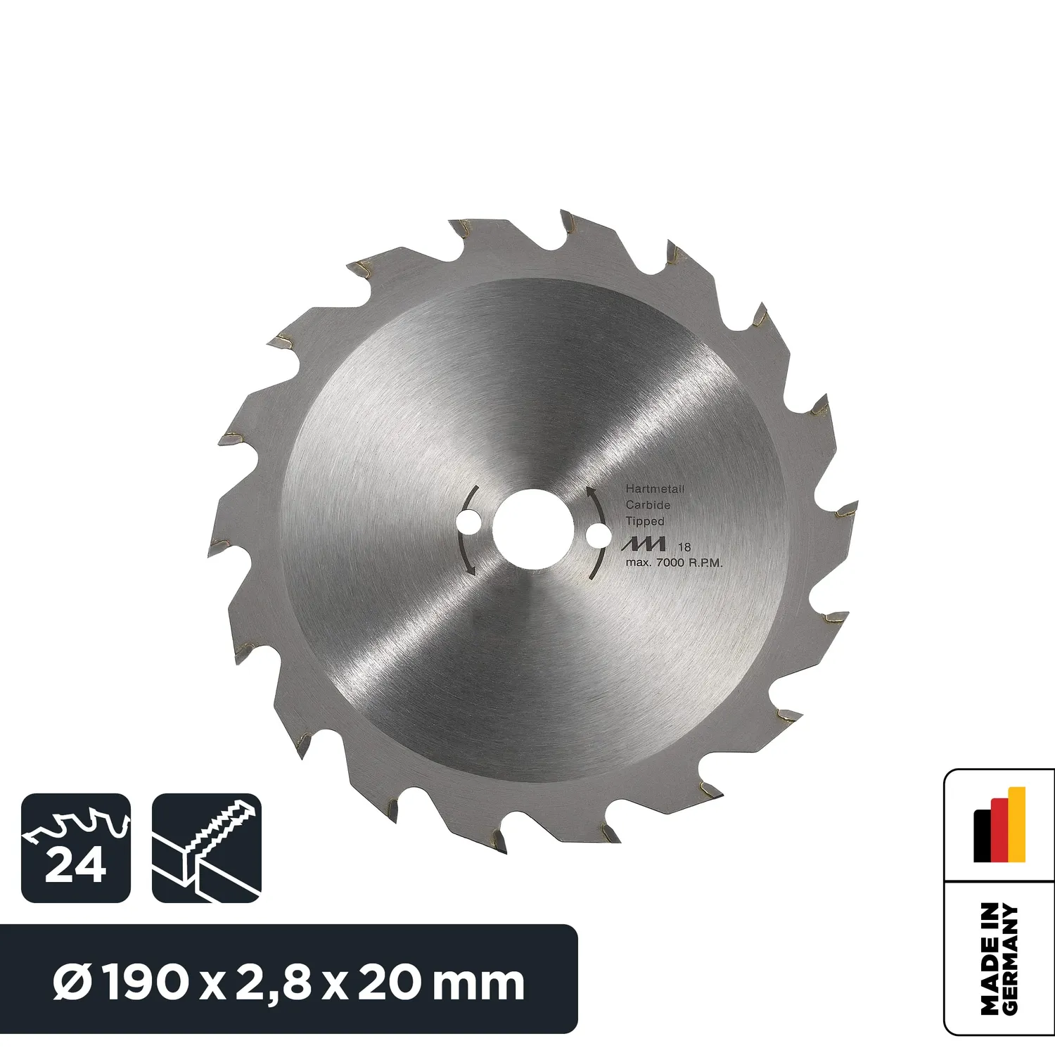 KWB Professional 586755 Lama Circolare 190x20 mm 24 Denti