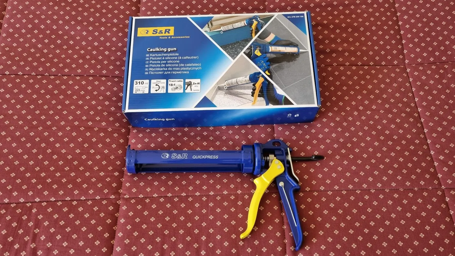 S&R Pistola Silicone Professionale 310 ml 18:1