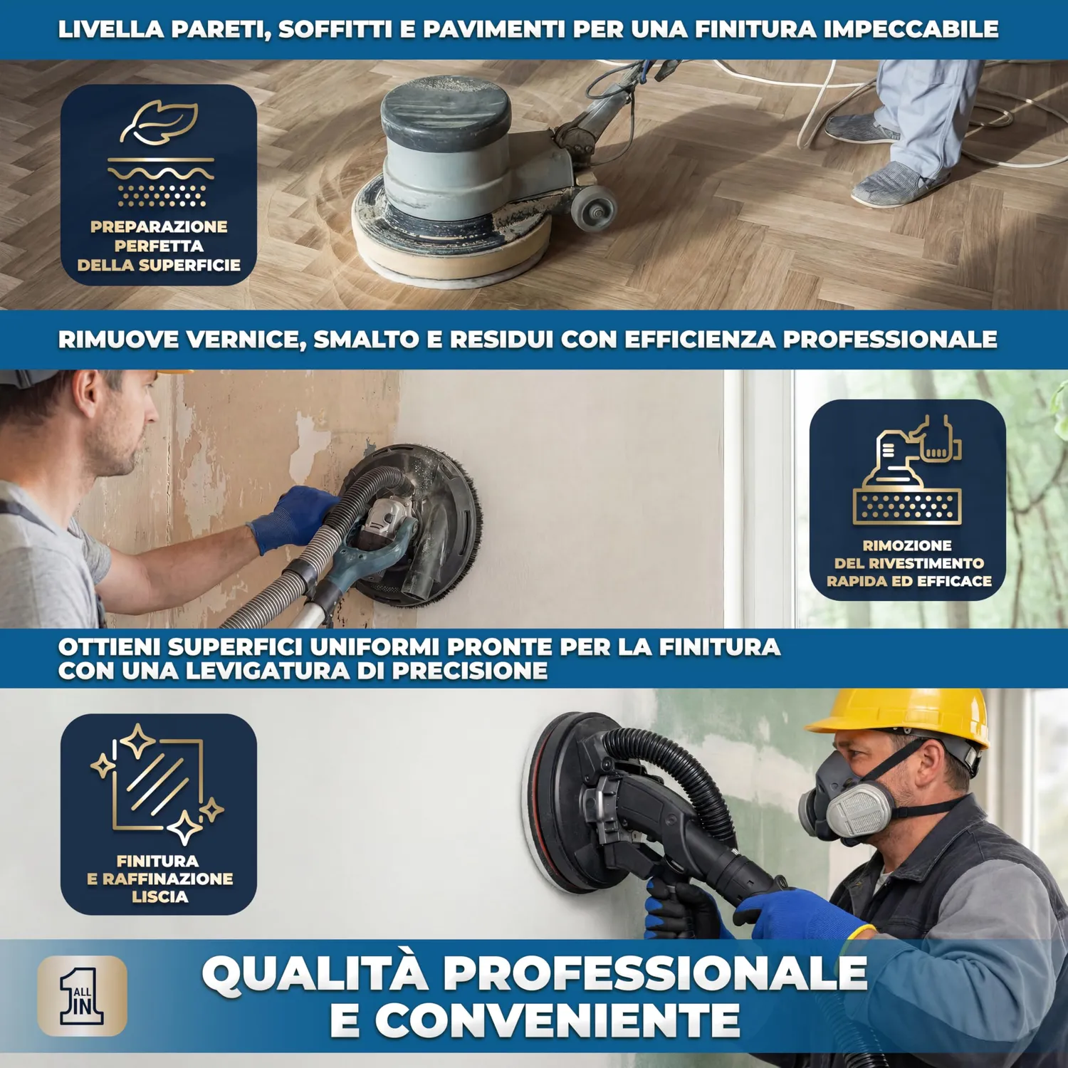 S&R Dischi Abrasivi 225 mm Grana 150 Giraffa 10pz