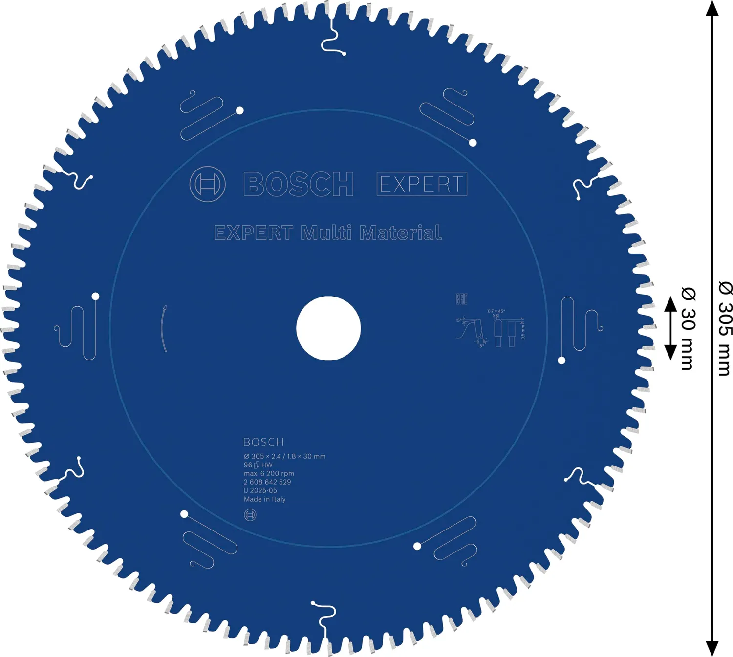 Bosch Expert Multi Material lama sega circolare 1 pz universale