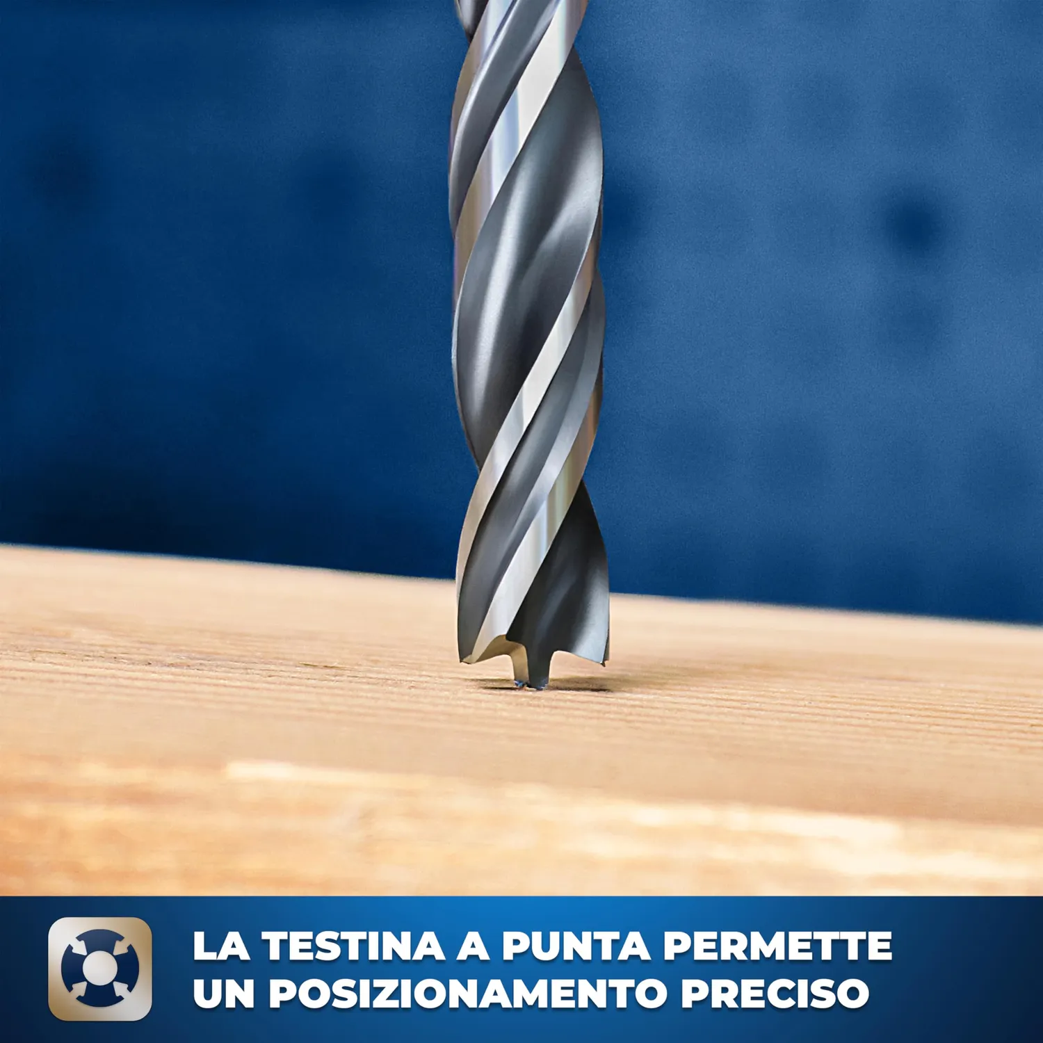 S&R Set 8 punte legno HSS 3-10 mm attacco cilindrico