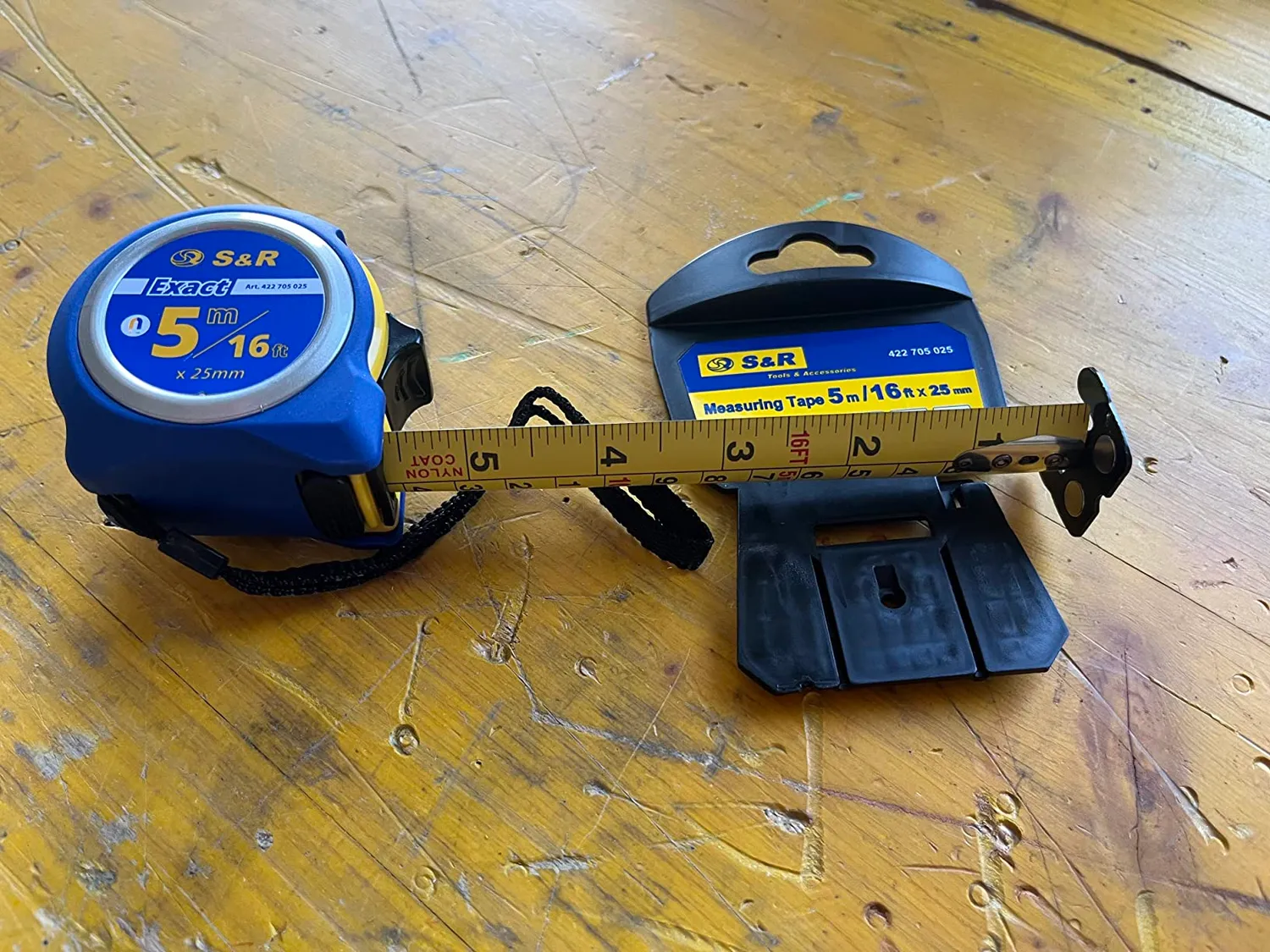 S&R metro a nastro 5 m magnetico mm/pollici autobloccante