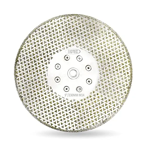BGTEC disco diamantato 230 mm attacco M14 grana 40/50