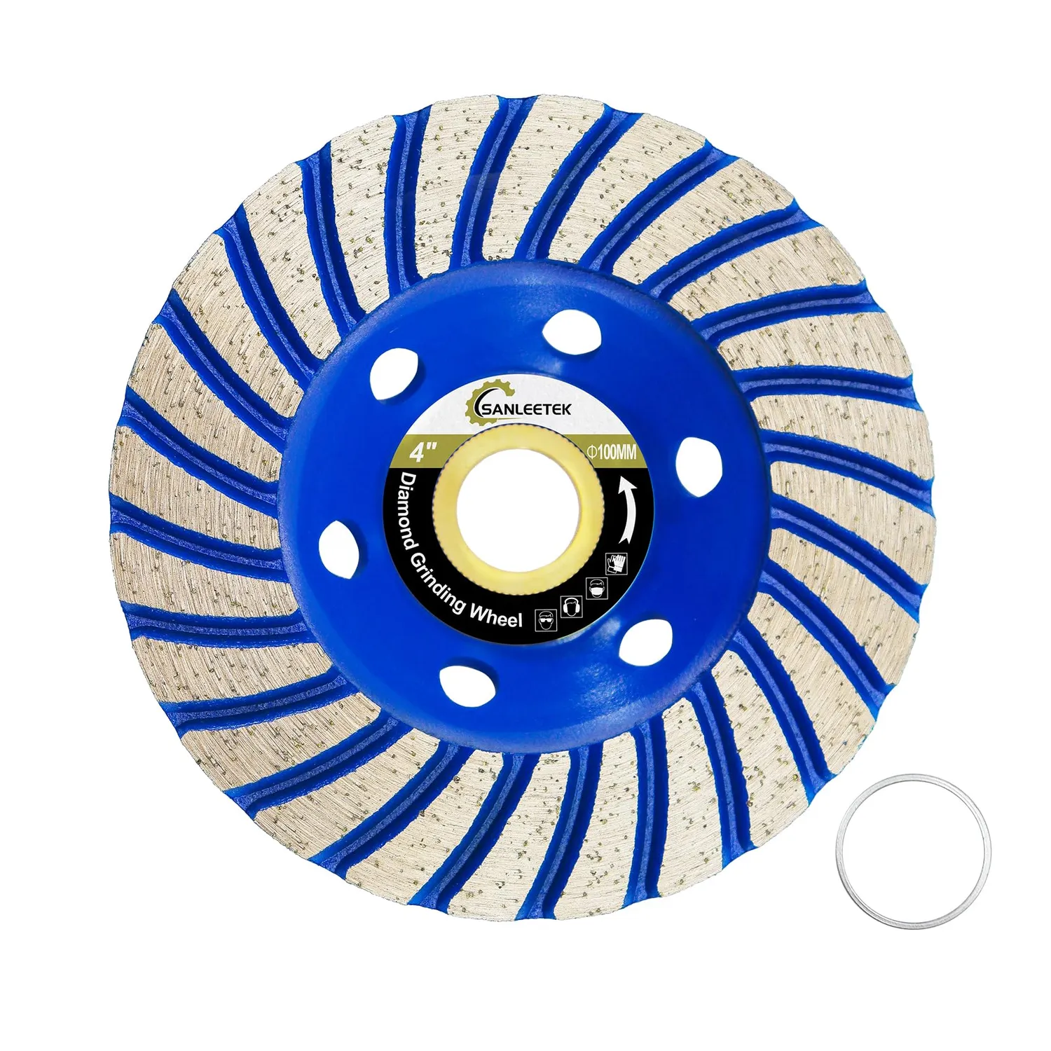 Sanleetek mola tazza diamantata 125 mm turbo fila cemento