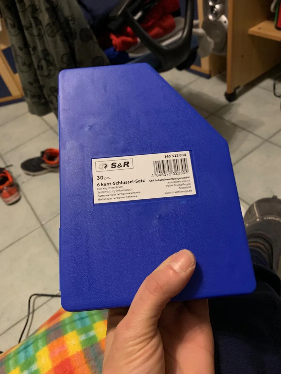S&R set chiavi a brugola esagonali 30 pz metriche e pollici
