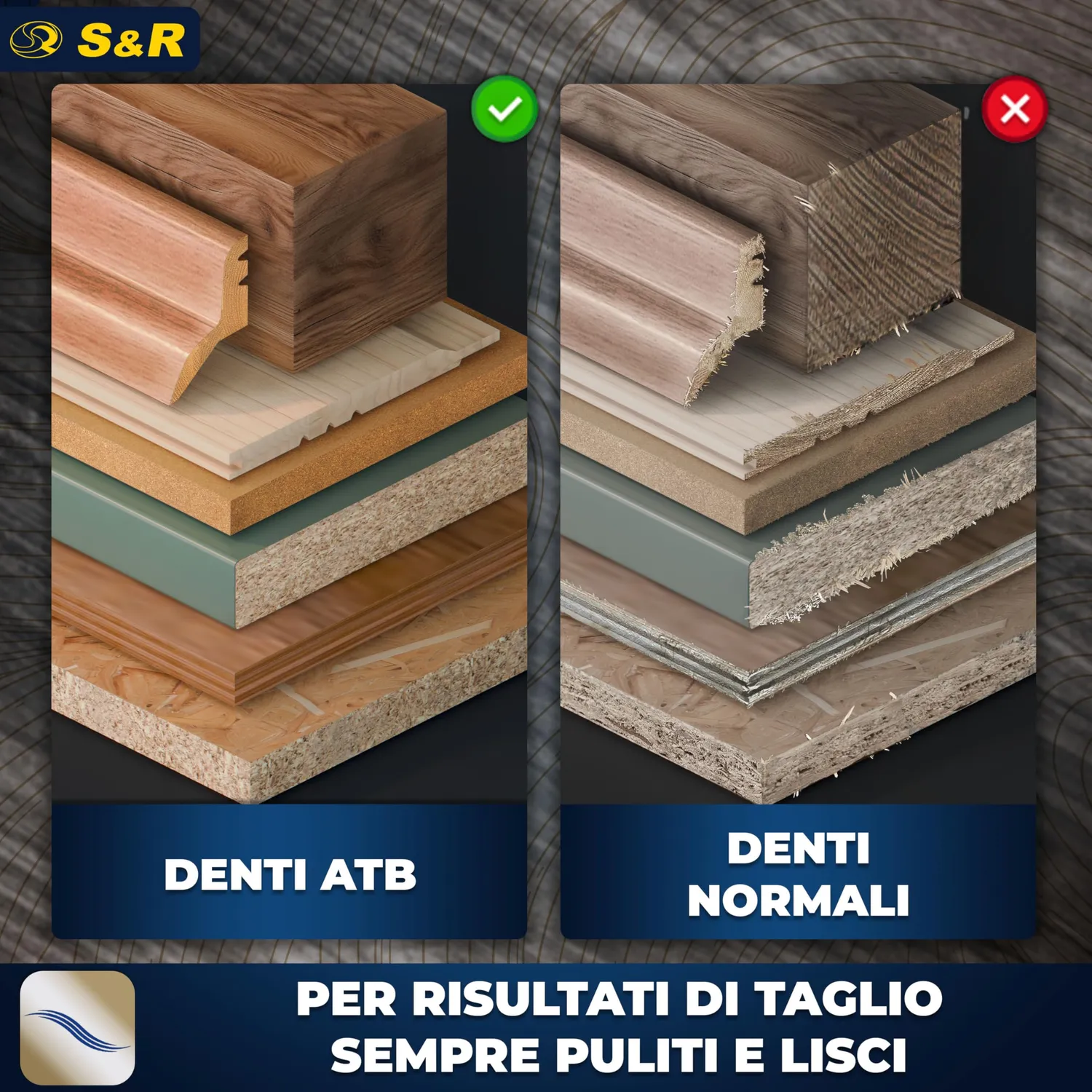 S&R Meister Wood 160x20 lama circolare legno 48 denti taglio fine