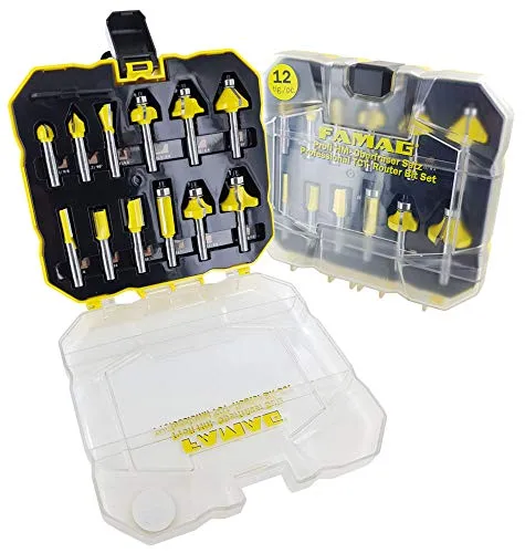 Famag 338281200 Profi Line set frese HM 12 pezzi 8 mm