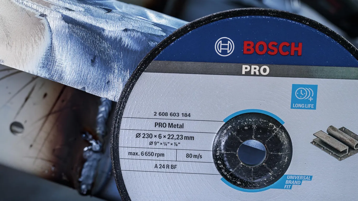 Bosch Expert Mola da Sbavo Metallo 180x8x22,23mm 1pz