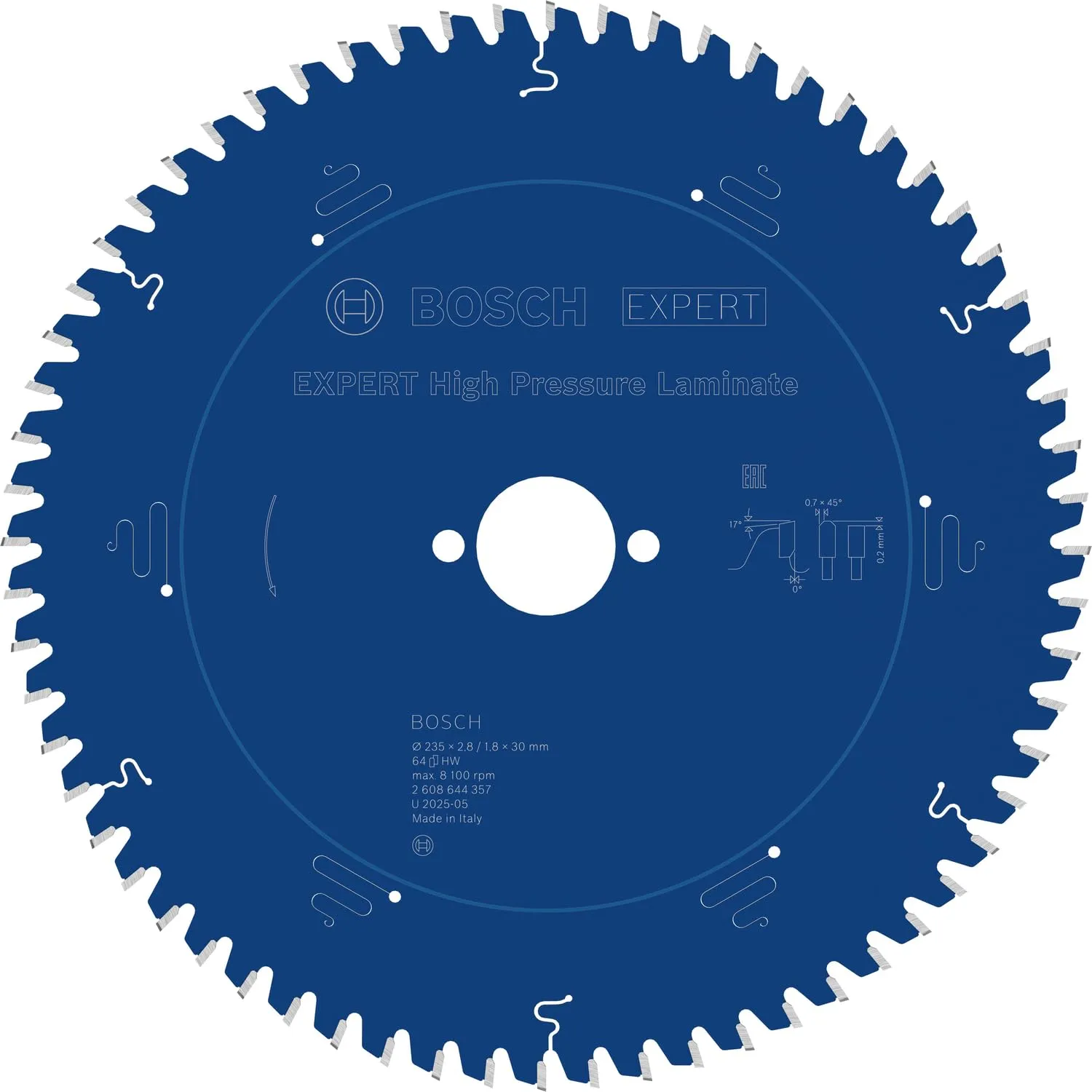 Bosch Expert 210mm lama circolare 60 denti per laminato