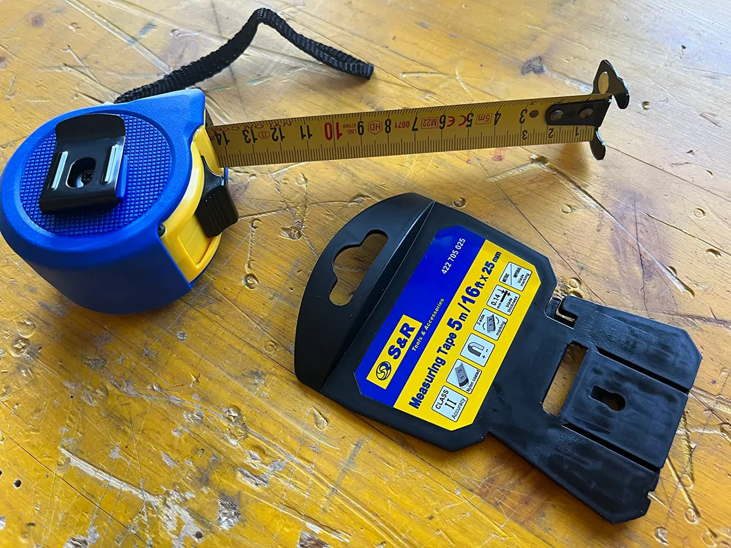 S&R metro a nastro 5 m magnetico mm/pollici autobloccante