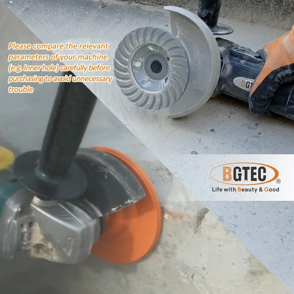 BGTEC Mola diamantata Turbo Row 115 mm M14 per cemento