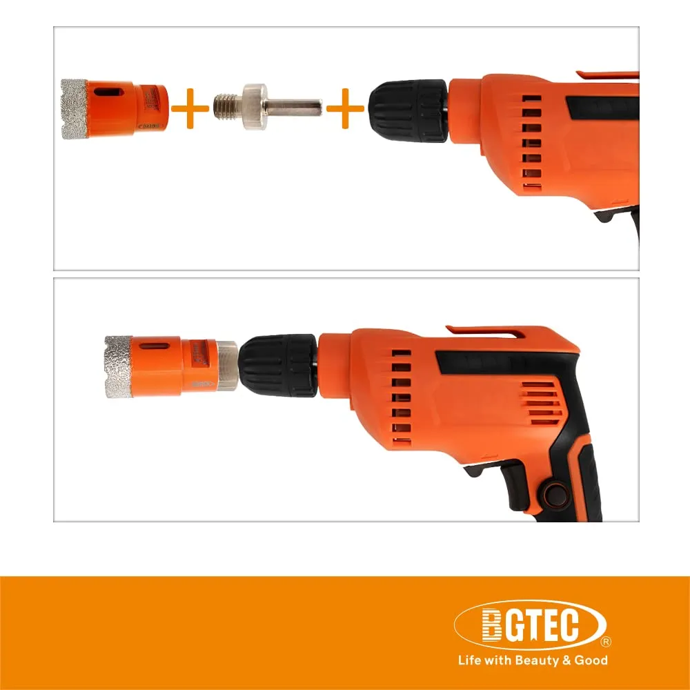 BGTEC adattatore M14 gambo triangolare 2 pezzi trapano