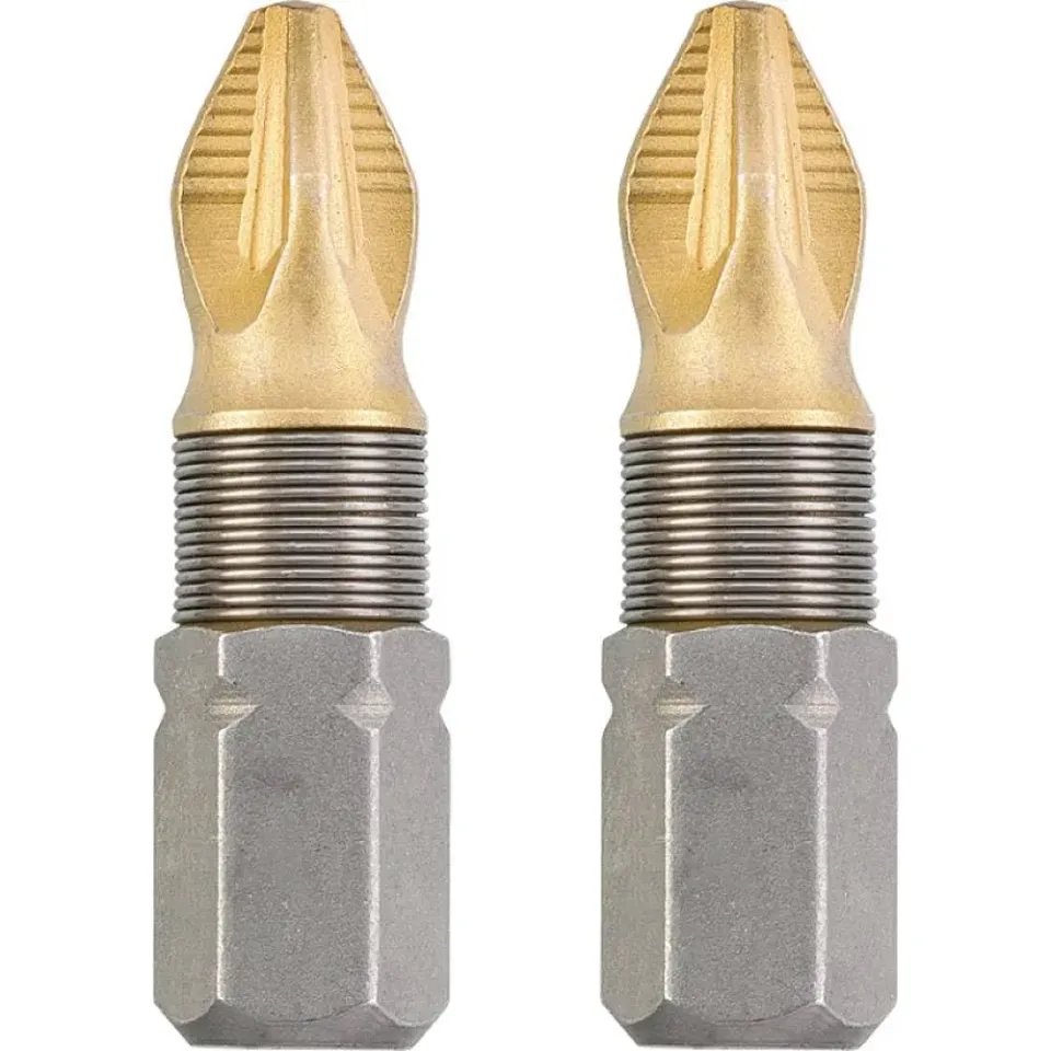 KWB 124101 bit PZ1 25 mm titanio 2 pezzi