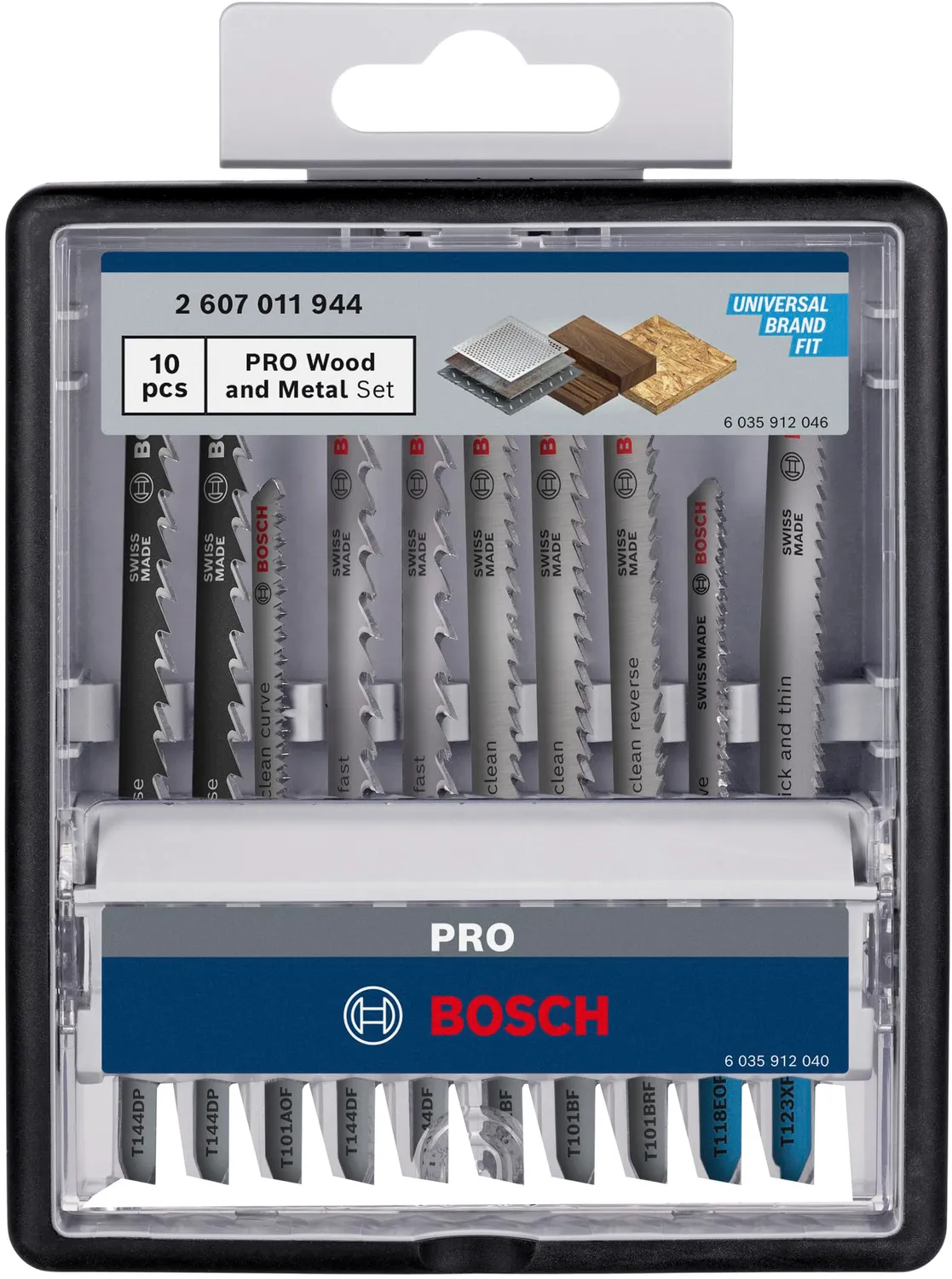 Bosch Expert PRO Wood and Metal lame seghetto 10 pz 100 mm