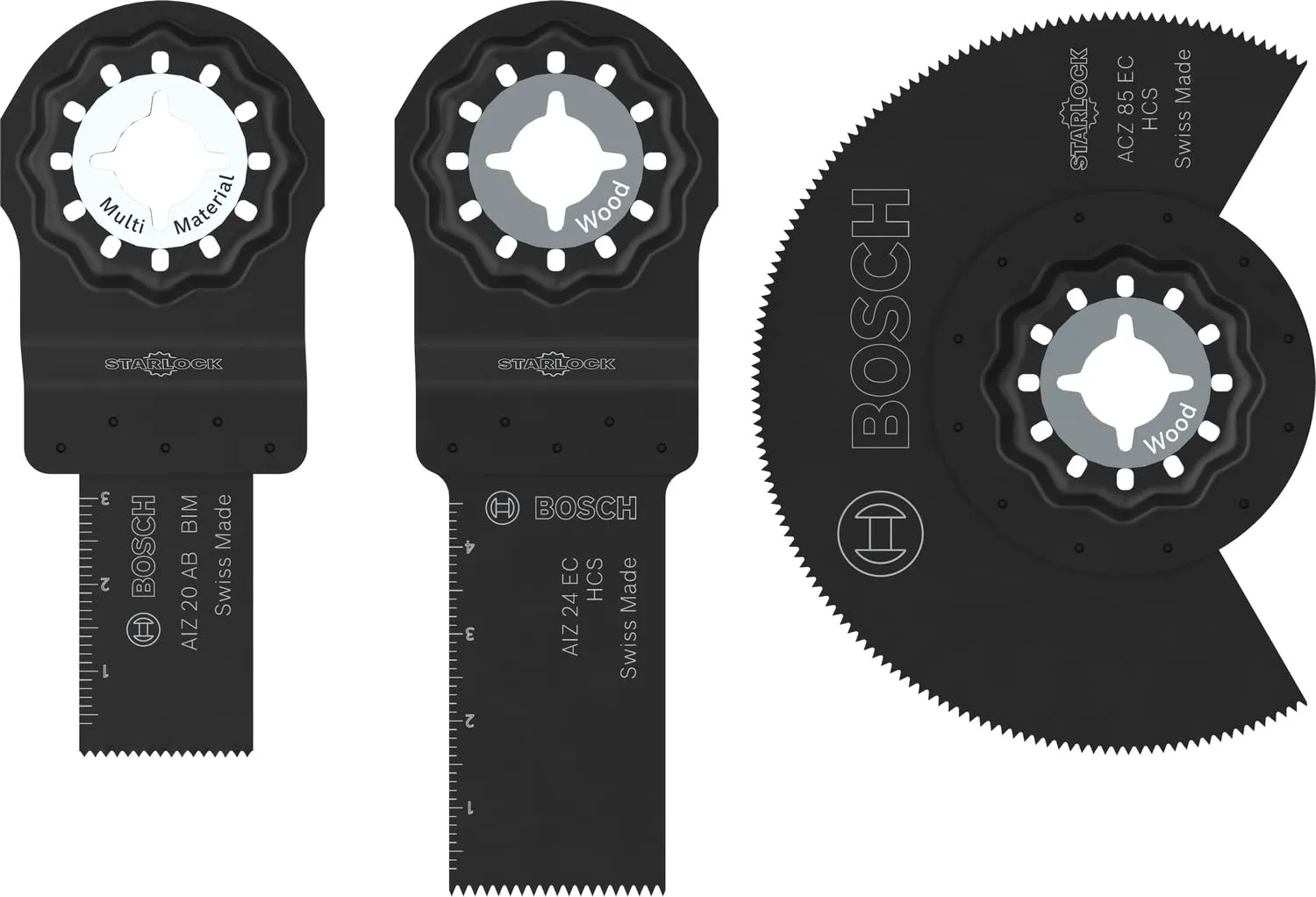 Bosch Expert set 3 lame Starlock legno metallo duro