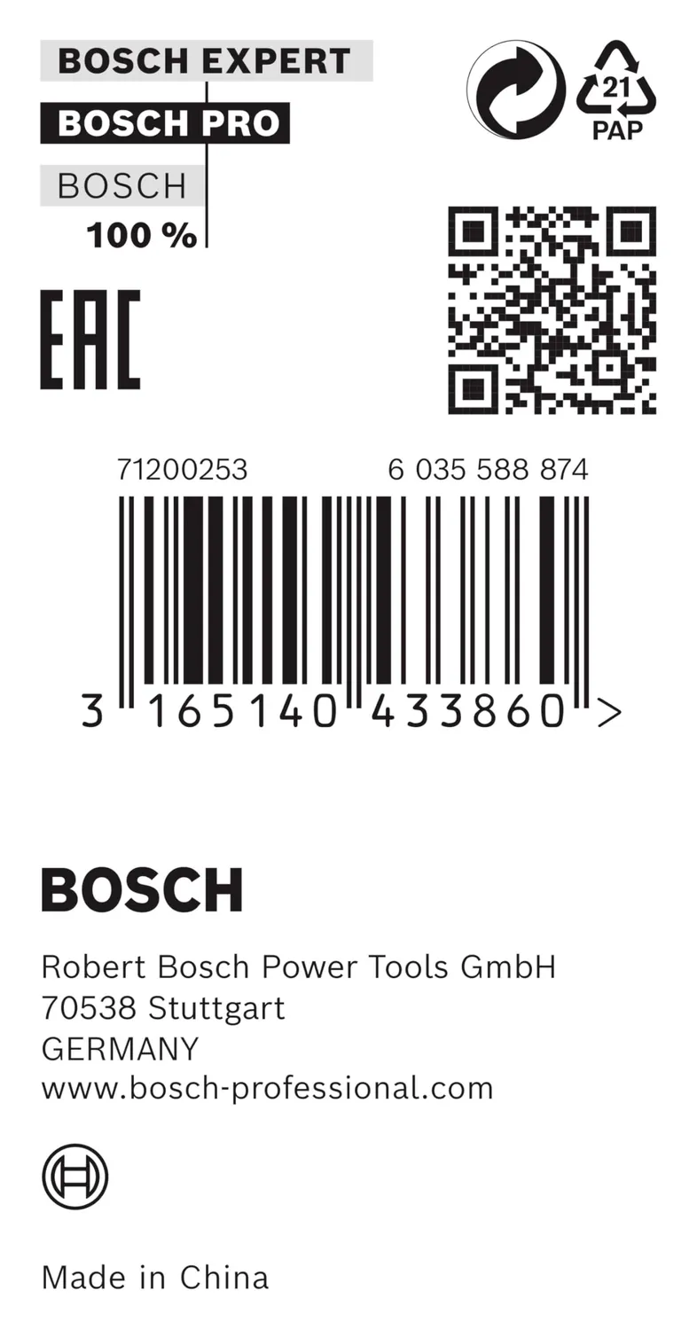 Bosch PRO anello riduzione 30x20x1,5 mm lama circolare