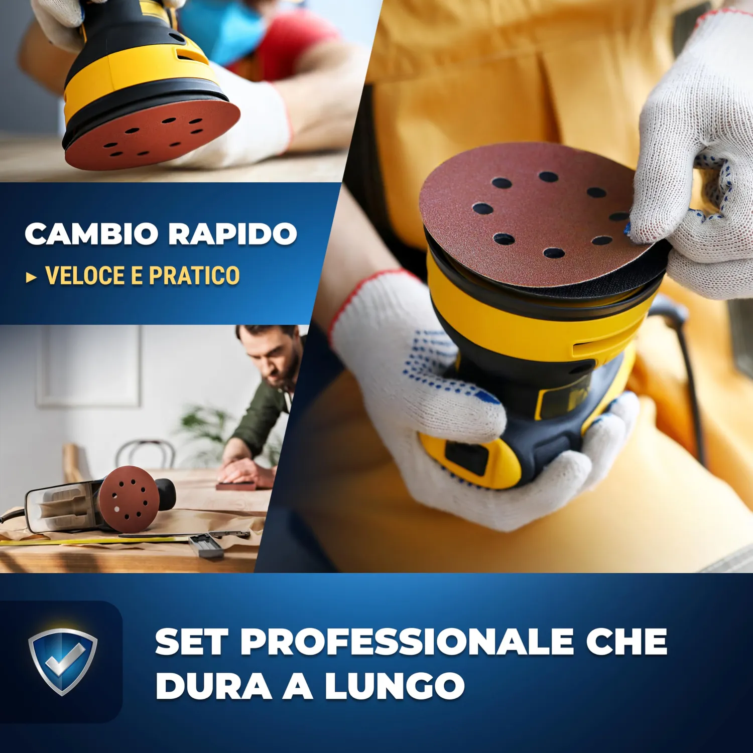 S&R 80 dischi abrasivi 125 mm 8 fori assortiti