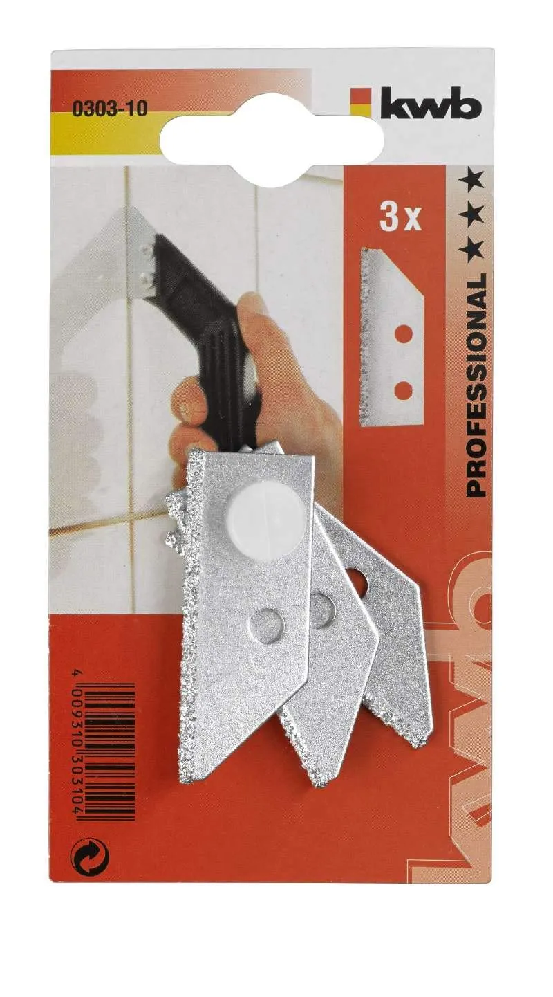 KWB 0303-10 lame ricambio Profi 50 mm 3 pezzi
