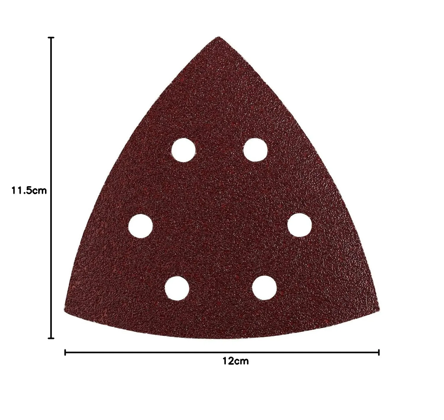 KWB triangoli abrasivi delta 105 mm grana K40 5 pz forati