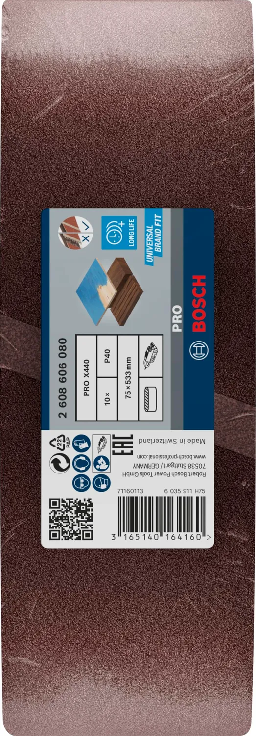 Bosch Expert PRO X440 nastri abrasivi 10 pezzi al corindone