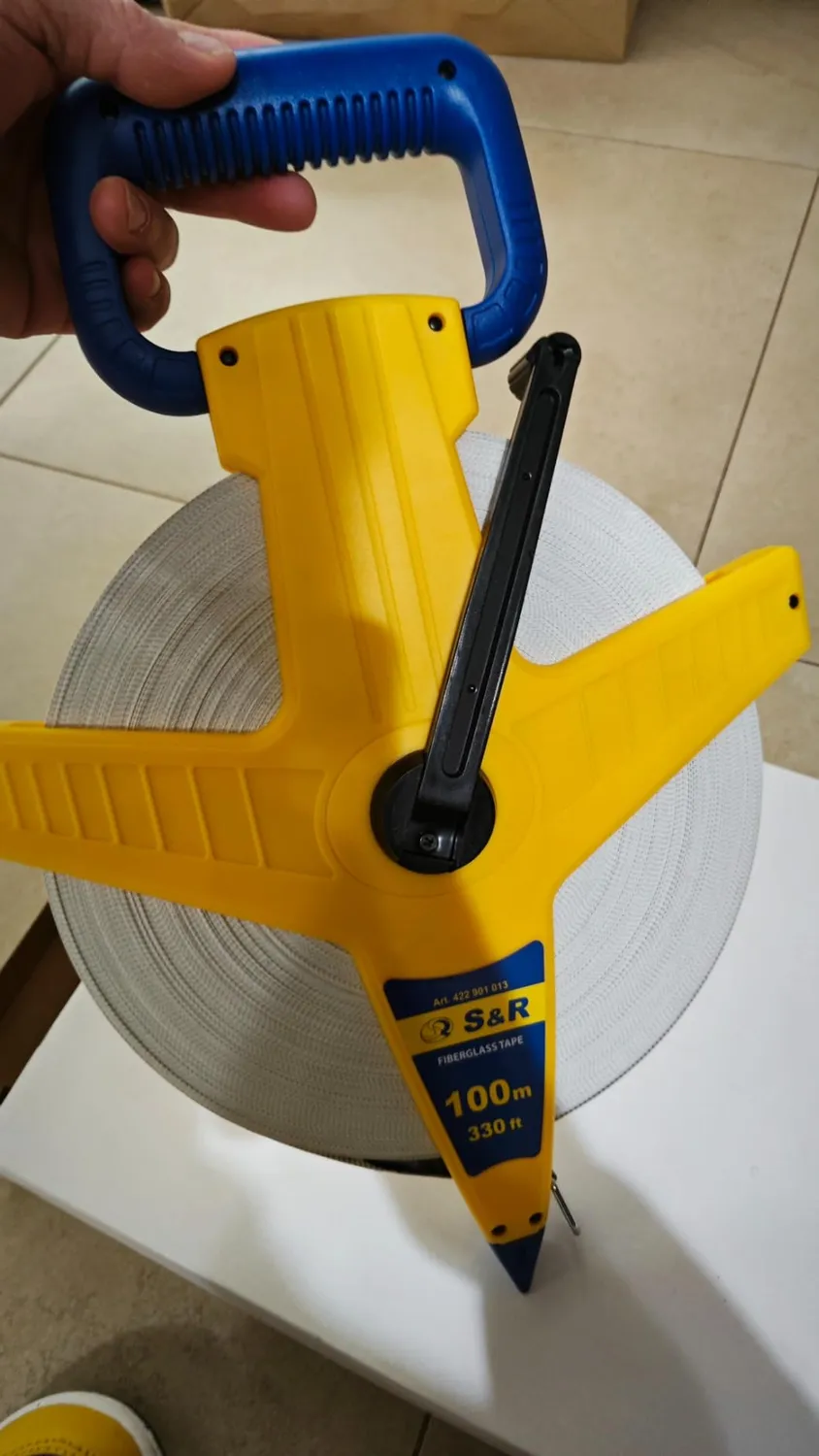 S&R Rotella Metrica 20 M Nastro Fibra Vetro mm/pollici
